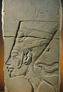 Bildhauermodell des Kopfes von Nofretete, Amarna; Tempel des Aton; Kalkstein, 2009 von Kenneth Garrett