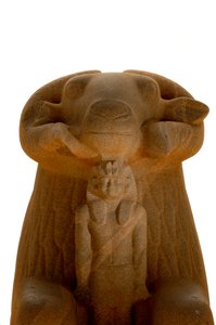Taharka und Widderköpfige Sphinx, Gebel Barkal, Schwarze Pharaonen, Nubier, Sudan, National, 2007 von Kenneth Garrett