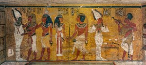 Wandmalerei im Grab von König Tutanchamun; Ägypten; Neues Reich; Tutanchamun; Tal der Könige, 2003 (Foto) von Kenneth Garrett