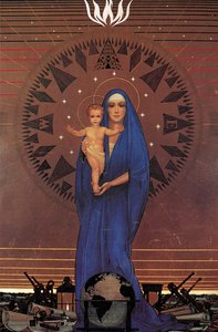 Madonna des Atlantiks, Kabinenklasse Zeichensaal, Queen Mary Ozeandampfer, ca. 1934 von Kenneth Shoesmith