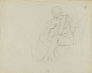 (Iowa State Capitol Rotunde) (Bildung, Studie für Panel) von Kenyon Cox