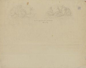 (Iowa State Capitol Rotunde) (Studie für zwei Lunetten) von Kenyon Cox