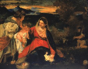 Nach Tizians Madonna des Kaninchens, 1878-1882