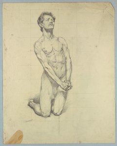 Figurenstudie für "Die Versuchung des heiligen Antonius" von Kenyon Cox