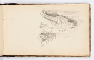 Skizzenbuchseite von Kenyon Cox