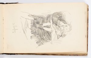 Skizzenbuchseite: Müde von Kenyon Cox