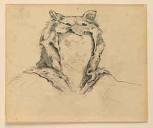 Studie für "Jagd," "Der Fortschritt der Zivilisation: Jagd, Viehzucht, Landwirtschaft" State Capitol, Des Moines, IA von Kenyon Cox