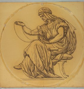 Studie für "Lernen," Lunette im Hudson County Courthouse, Jersey City, NJ