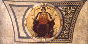 Studie für Mosaik, Wisconsin State Capitol, "Gerechtigkeit" von Kenyon Cox