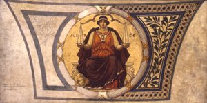 Studie für Mosaik, Wisconsin State Capital, Justice von Kenyon Cox
