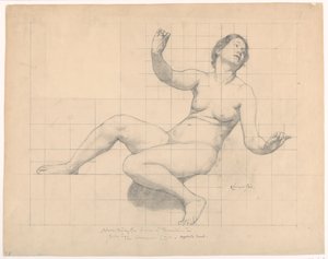 Studie für "Das Gemeine Recht," "Die Herrschaft des Gesetzes," Appellationsgerichtshof, New York, NY von Kenyon Cox