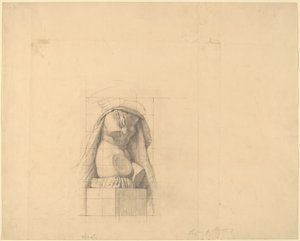 Studie eines Gips-Torsos