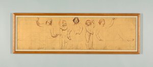 Das Gewohnheitsrecht, Studie für das linke Panel von "Die Herrschaft des Gesetzes," Fries für das Berufungsgericht, New York