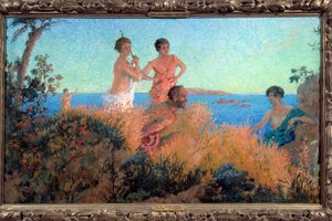 Antike Szene. Gemälde von Xavier Roussel Ker (1867-1944)
