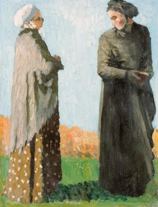 Bauern in Sonntagskleidung, 1890