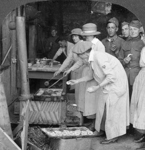 Donuts für Soldaten, Montabaur am Rhein, Deutschland, ca. 1918-ca. 1919