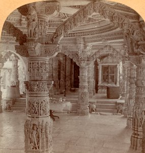 Innenraum, Dilwara-Tempel, Mount Abu, Indien, 1901