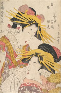 Album von Drucken von Kikugawa Eizan, Utagawa Kunisada und Utagawa Kunimaru, 19. Jahrhundert von Kikugawa Eizan