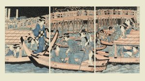 Abkühlung an der Ryogoku-Brücke