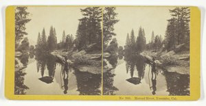 Merced River, Yosemite, Kalifornien, 1855-75. Schöpfer: Kilburn Brothers, BW Kilburn von Kilburn Brothers, BW Kilburn