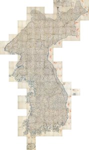 Daedongyeojido (Die große Karte des Ostlandes) von Kim Jeong ho