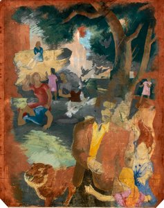 Szenen von New York - Central Park (Wandbildstudie, Madison Square Postal Station, New York City) von Kindred McLeary
