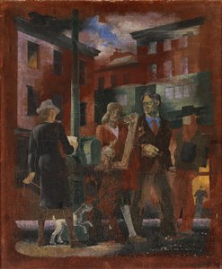 Szenen aus New York - Greenwich Village (Wandbildstudie, Madison Square Postal Station, New York City) von Kindred McLeary