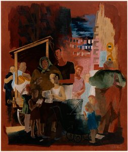 Szenen aus New York - Lower East Side (Wandbildstudie, Madison Square Postal Station, New York City) von Kindred McLeary