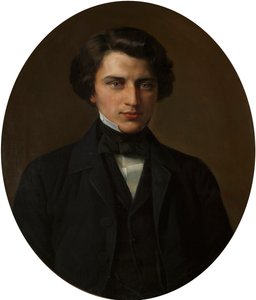 Porträt des Dichters Vladimir Zhemchuzhnikov 1830-1884