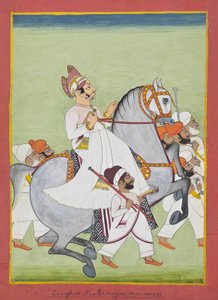 Reiterporträt von Singhji Motiram Ji, 1802/58