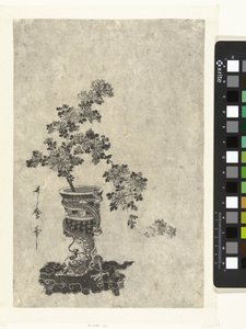 Chrysanthemen in Vase von Kitagawa Utamaro (attributed to)