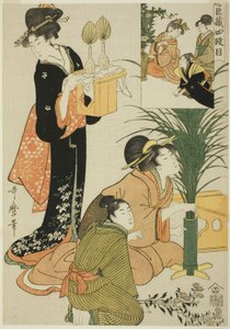 Akt IV, aus Schatz der treuen Gefolgsleute von Kitagawa Utamaro