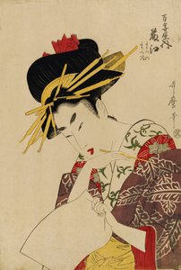 Büste der Kurtisane, Fijie von Manjiya von Kitagawa Utamaro