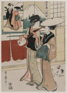 Chushingura: Akt VIII des Schatzhauses der Loyalität von Kitagawa Utamaro