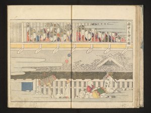 Die zweite Etage eines Bordells von Kitagawa Utamaro