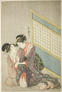 Doppeltes Kissen von Kitagawa Utamaro