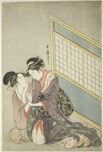 Doppeltes Kissen von Kitagawa Utamaro