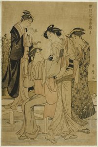 Elegante Vergnügungen: Der Duft der Blumen, rechts (Furyu hana no ka asobi, jo)
