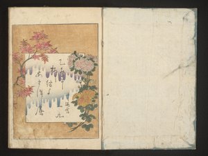 Gedicht mit Herbstblumen von Kitagawa Utamaro