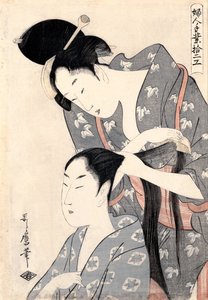 Friseur Kamiyui, um 1798 von Kitagawa Utamaro