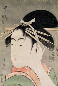 Kopf einer Frau von Kitagawa Utamaro