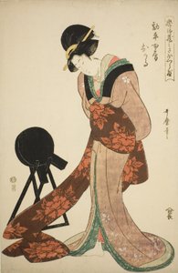 Kanpeis Frau Okaru von Kitagawa Utamaro