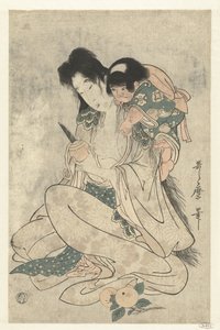 Kintoki und Yamauba von Kitagawa Utamaro