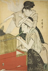 Küchenszene von Kitagawa Utamaro