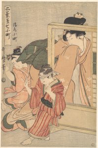 Kiyomizu Komachi, aus der Serie Futabagusa nana Komachi von Kitagawa Utamaro