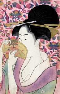 Kushi (Kamm) von Utamaro Kitagawa von Kitagawa Utamaro