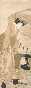 Landungssteg im Schnee Yuki no sanbashi, 1800