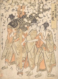 Laternenfloß, frühes 19. Jahrhundert von Kitagawa Utamaro