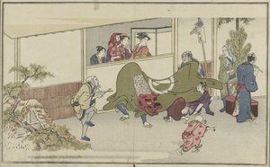 Löwentanz von Kitagawa Utamaro