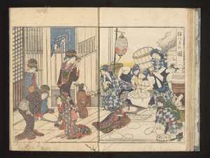 Mochi machen von Kitagawa Utamaro